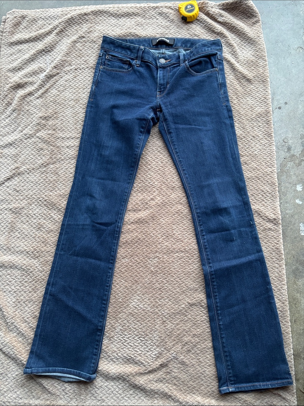 Express Dark Blue Wide Leg Jeans